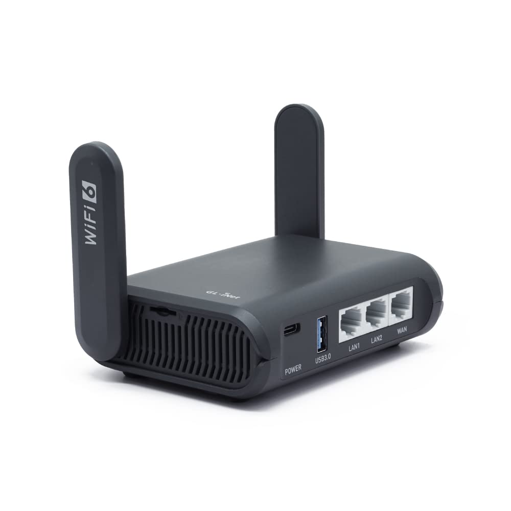 Gadget Organizer Case (Black) & GL.iNet GL-AXT1800 (Slate AX) Pocket-Sized Wi-Fi 6 Gigabit Travel Router - Image 6