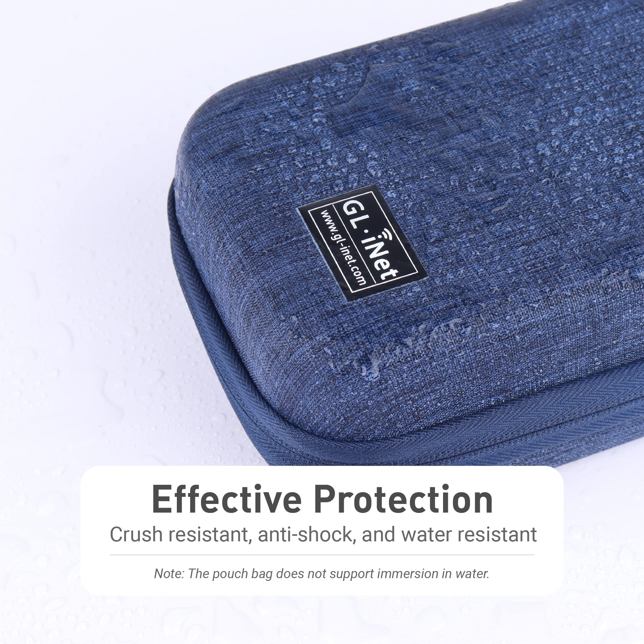 GL.iNet GL-A1300 (Slate Plus) Wireless VPN Encrypted Travel Router & Gadget Organizer Case (Blue) - Image 8