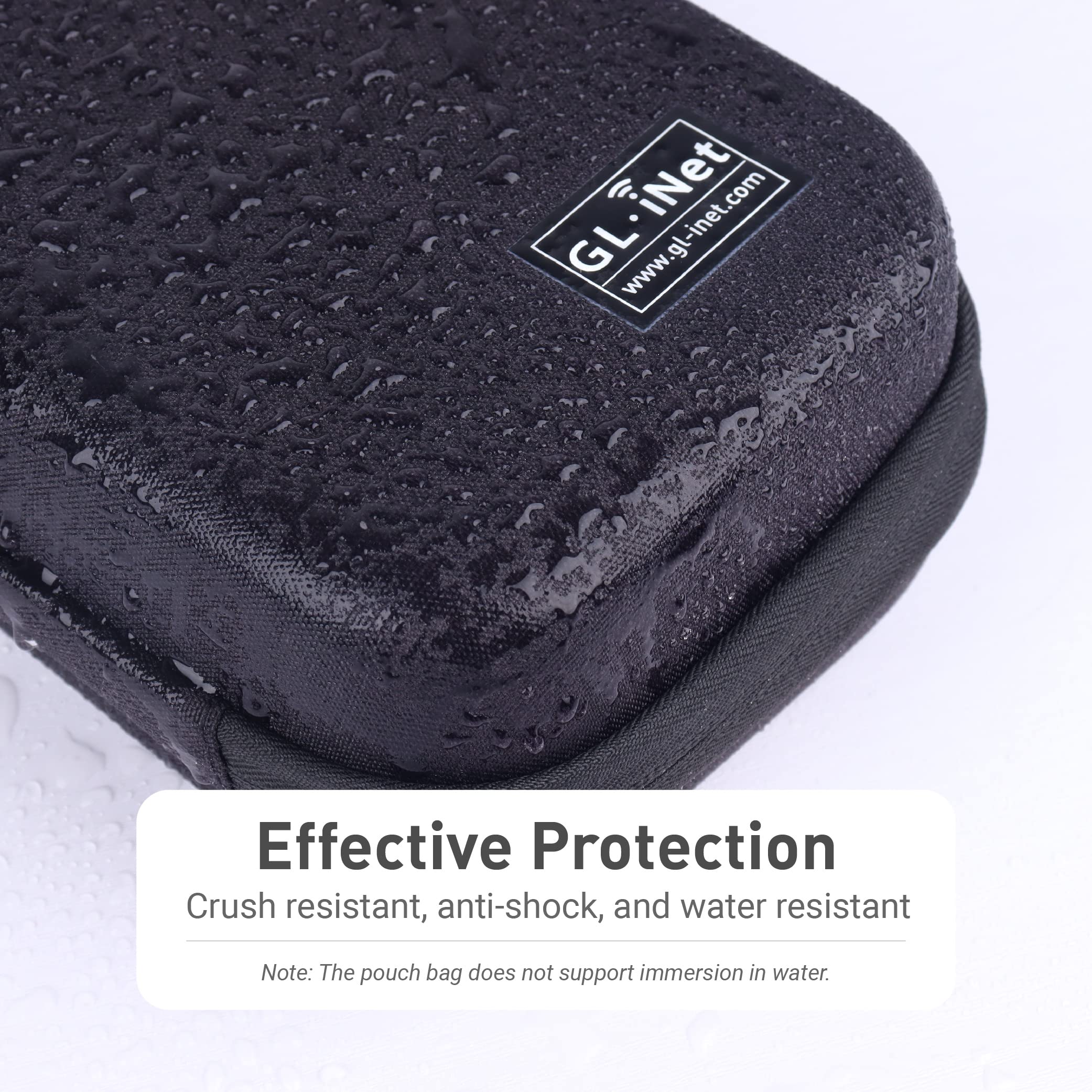Gadget Organizer Case (Black) & GL.iNet GL-AXT1800 (Slate AX) Pocket-Sized Wi-Fi 6 Gigabit Travel Router - Image 5