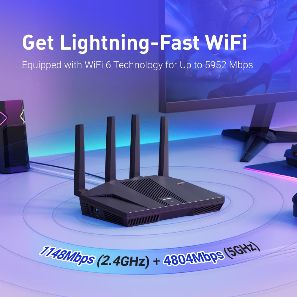 GL.iNet GL-MT6000 (Flint 2) WiFi 6 Router & GL.iNet GL-SFT1200 (Opal) Secure Travel WiFi Router - Image 3